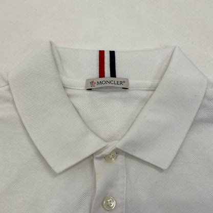 【中古】MONCLER | モンクレール MAGLIA POLO MANICA CORTA ポロシャツ G20918A00014 2021S/S 国内正規品 ホワイト サイズ：S