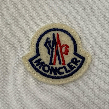 【中古】MONCLER | モンクレール MAGLIA POLO MANICA CORTA ポロシャツ G20918A00014 2021S/S 国内正規品 ホワイト サイズ：S