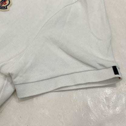 【中古】MONCLER | モンクレール MAGLIA POLO MANICA CORTA ポロシャツ G20918A00014 2021S/S 国内正規品 ホワイト サイズ：S