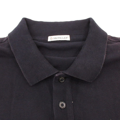 【中古】MONCLER | モンクレール MAGLIA POLO MANICA CORTA ポロシャツ E10918305150 国内正規品 ネイビー サイズ：M