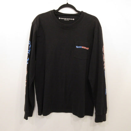 【中古】CHROME HEARTS | クロムハーツ PPO US SCRL L/S Tee 長袖Ｔシャツ ×Matty Boy　国内正規品 ブラック サイズ：L