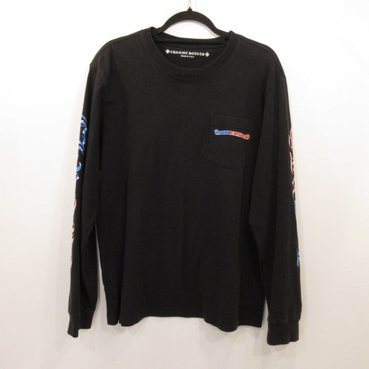 【中古】CHROME HEARTS | クロムハーツ PPO US SCRL L/S Tee 長袖Ｔシャツ ×Matty Boy　国内正規品 ブラック サイズ：L