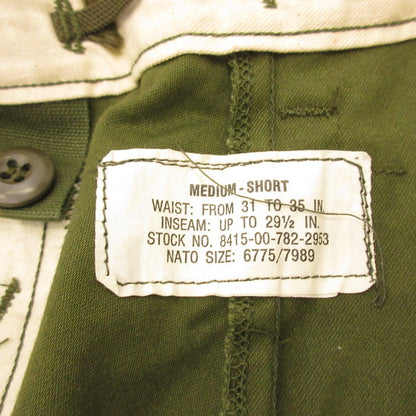 【中古】MILITARY衣料 | ミリタリーイリョウ M-65 カーゴパンツ 8415-00-782-2953 年式:70s　WINFIELD社製 U.S.ARMY オリーブ サイズ：31