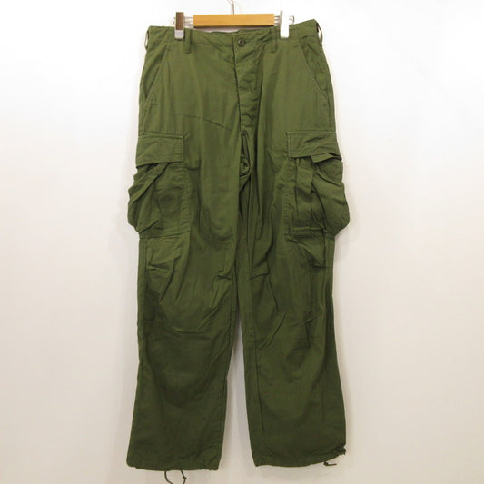 【中古】MILITARY衣料 | ミリタリーイリョウ ジャングルファティーグパンツ 3rd カーゴパンツ 8405-082-5560 U.S.ARMY/ ポプリンノンリップ　年式:60s オリーブ サイズ：31