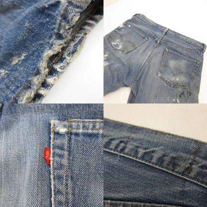 【中古】Levi's | リーバイス 505 66前期 デニムパンツ ﾎﾞﾀﾝ裏8　年式:70s ブルー
