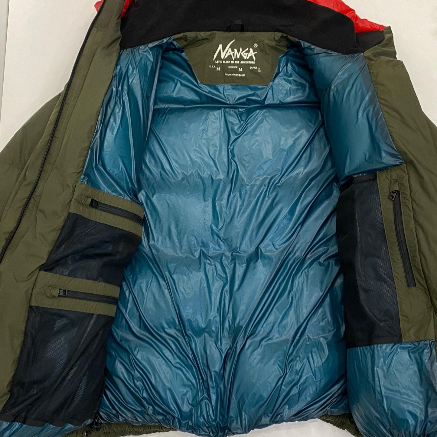 【中古】NANGA | ナンガ NORTHERN LIGHTS DOWN JACKET ダウンジャケット 2023A/W カーキ サイズ：L