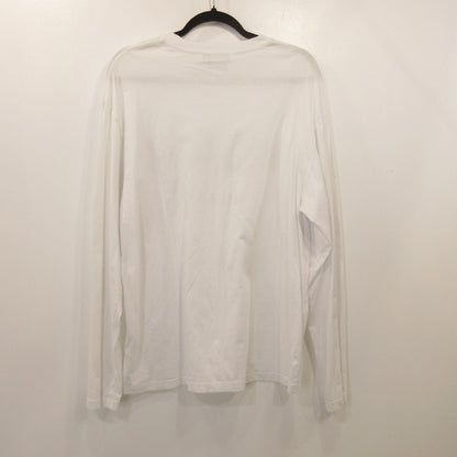 【中古】MSGM | エムエスジーエム BRUSH LOGO 長袖Ｔシャツ 2000MM511 国内正規品 ホワイト サイズ：S
