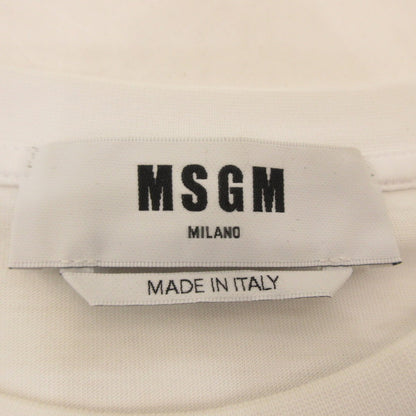 【中古】MSGM | エムエスジーエム BRUSH LOGO 長袖Ｔシャツ 2000MM511 国内正規品 ホワイト サイズ：S
