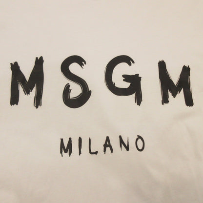 【中古】MSGM | エムエスジーエム BRUSH LOGO 長袖Ｔシャツ 2000MM511 国内正規品 ホワイト サイズ：S