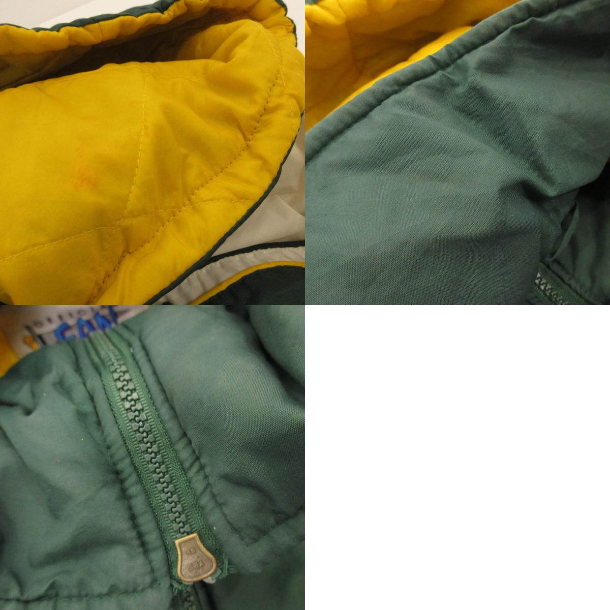 【中古】 Green Bay Packers 中綿ジャケット 年式:90s グリーン サイズ：XL