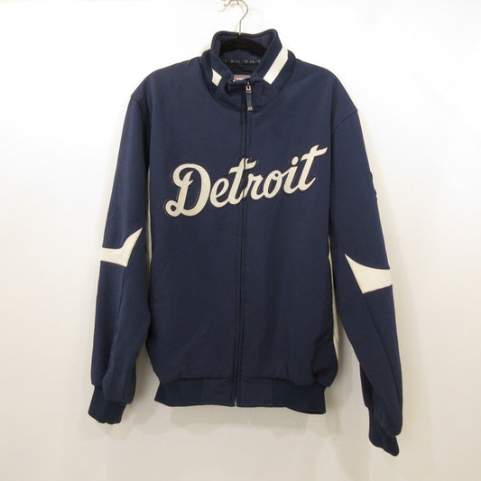 【中古】MAJESTIC | マジェスティック Detroit Tigers ブルゾン ネイビー サイズ：L