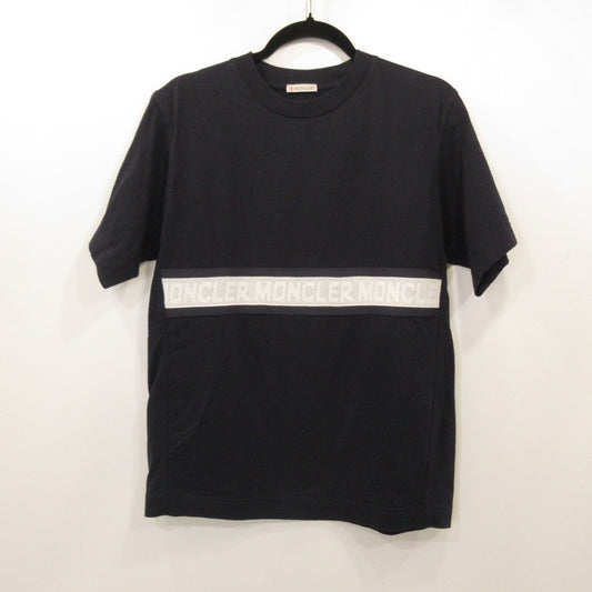 【中古】MONCLER | モンクレール MAGLIA MANICHE CORTE 半袖Ｔシャツ 8C00027 国内正規品 ネイビー サイズ：XS