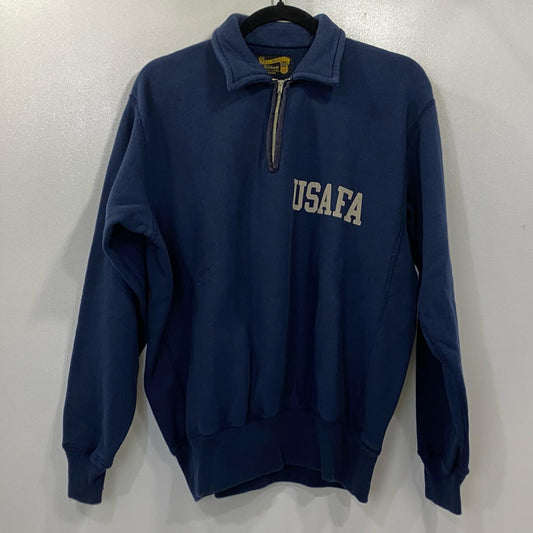 【中古】The REAL McCOY'S | ザリアルマッコイズ MILITARY 1/4 ZIP SWEATSHIRT / USAFA スウェット MC23102 ネイビー サイズ：M