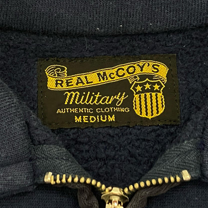 【中古】The REAL McCOY'S | ザリアルマッコイズ MILITARY 1/4 ZIP SWEATSHIRT / USAFA スウェット MC23102 ネイビー サイズ：M