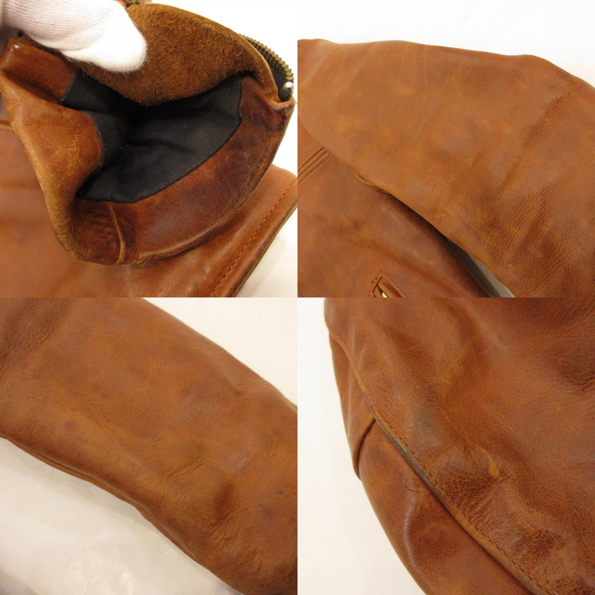 【中古】VANSON | バンソン レザー ブラウン サイズ：36