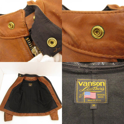【中古】VANSON | バンソン レザー ブラウン サイズ：36