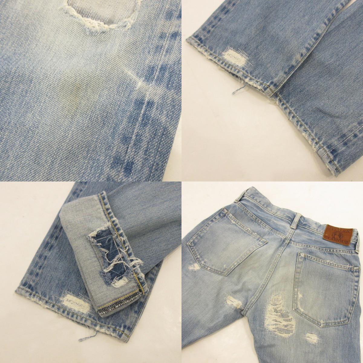【中古】HYSTERIC GLAMOUR | ヒステリックグラマー デニムパンツ 0253AP02 SP加工 ライトブルー サイズ：30
