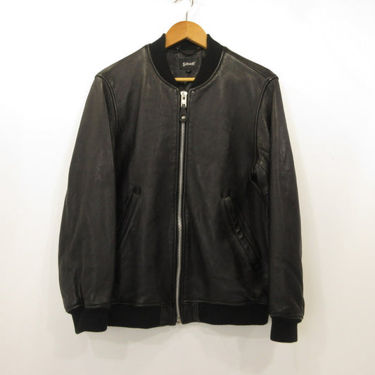 【中古】schott | ショット LEATHER JACKET BOWERY レザー 782-5950013 ブラック サイズ：M