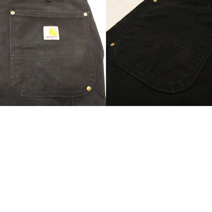 【中古】Carhartt | カーハート DOUBLE-FRONT WORK DUNGAREE パンツ B01-M ブラック サイズ：34