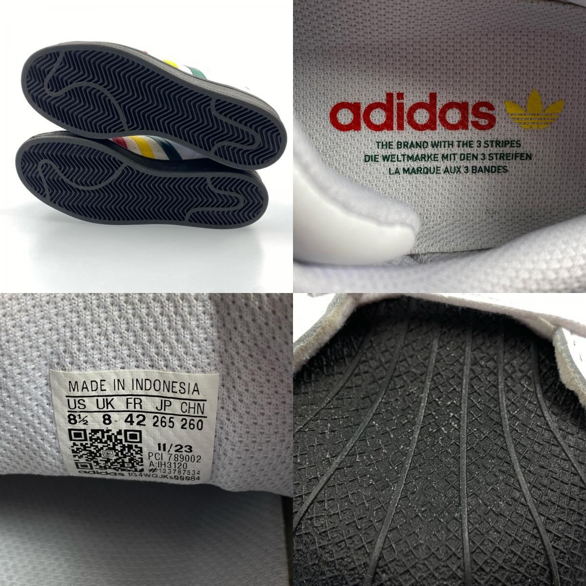 【中古】adidas | アディダス SUPERSTAR スニーカー IH3120 26.5cm ホワイト 26.5cm