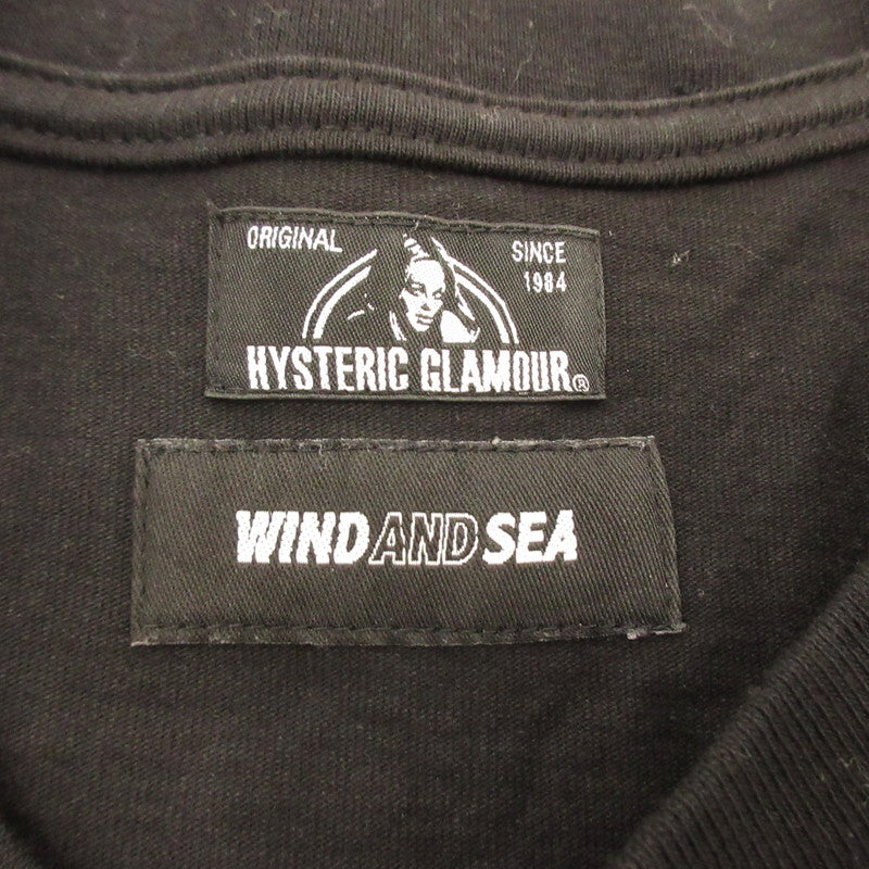 【中古】WIND AND SEA | ウィンダンシーウインダンシー 長袖Ｔシャツ WDS-HYS-2-03 ブラック サイズ：L