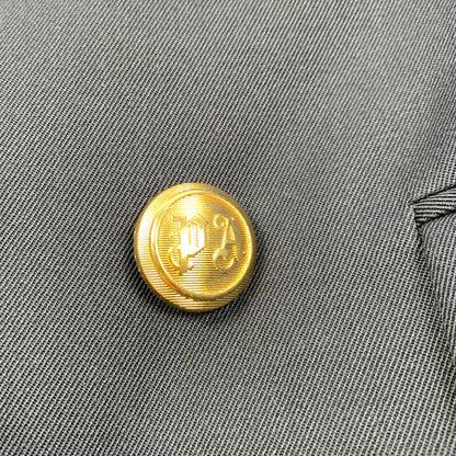 【中古】Palm Angels | パームエンジェルス パームエンブロイダリーダブルジャケット テーラードジャケット PMEN023S22FAB001 2022S/S サイズ：48 ネイビー サイズ：48