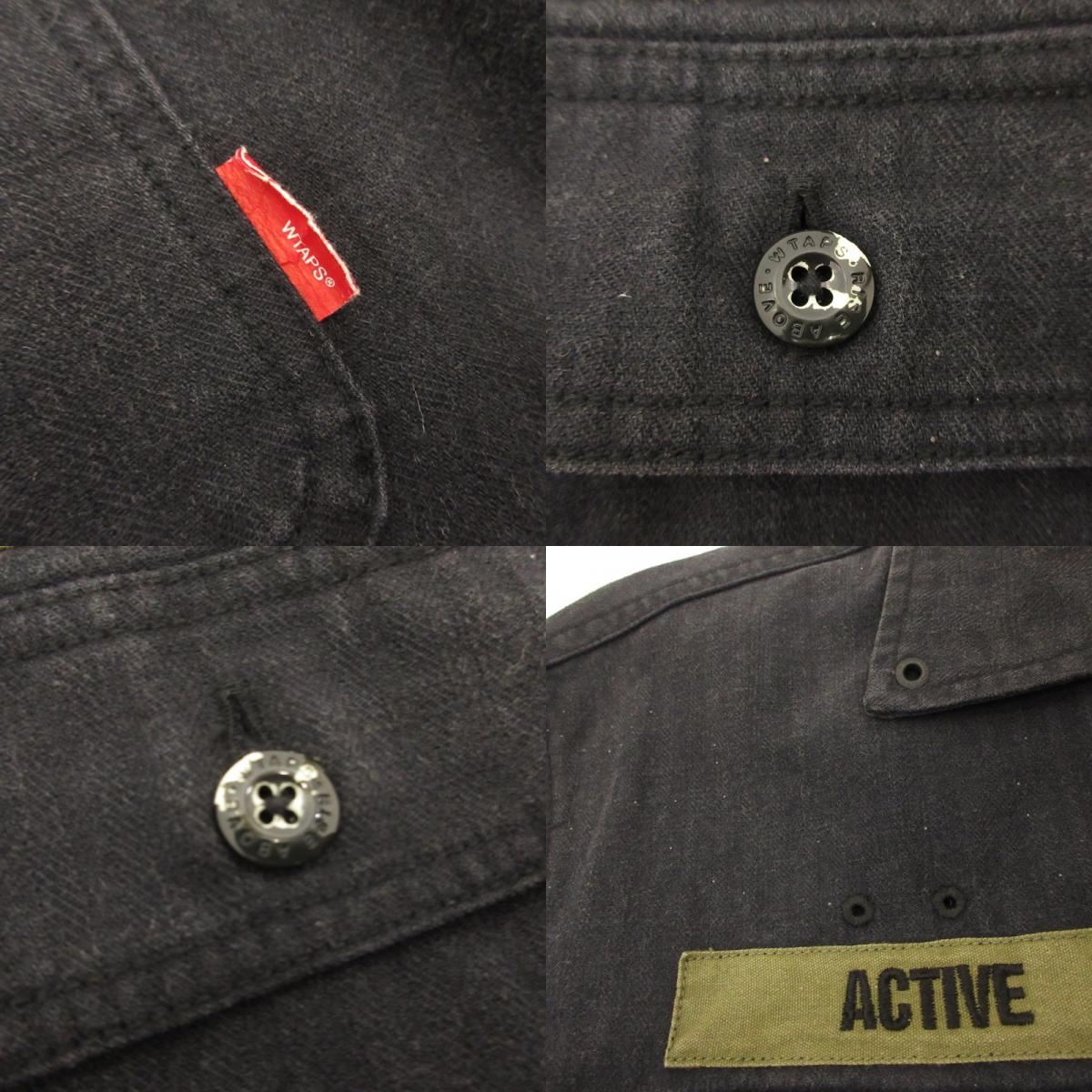 【中古】WTAPS | ダブルタップス BUDS L/S その他アウター TSDT-SH-M02 ブラック