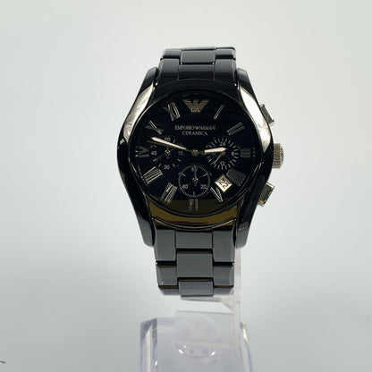 【中古】Emporio Armani | エンポリオ・アルマーニ Ceramica 腕時計 AR-1400 ブラック