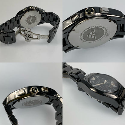【中古】Emporio Armani | エンポリオ・アルマーニ Ceramica 腕時計 AR-1400 ブラック