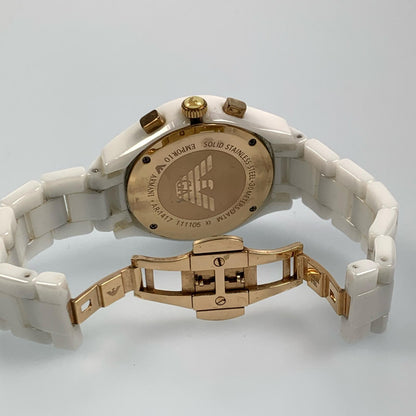 【中古】Emporio Armani | エンポリオ・アルマーニ Ceramica 腕時計 AR-1417 ホワイト