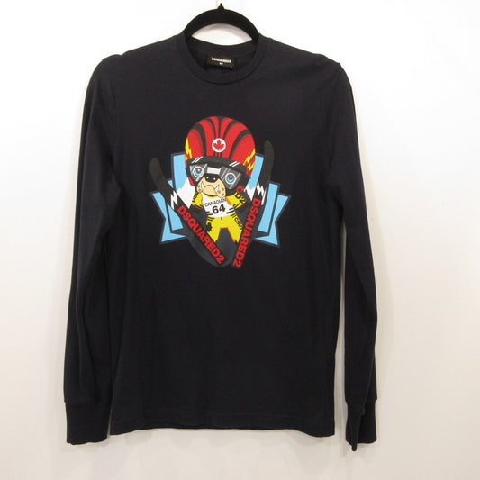 【中古】DSQUARED2 | ディースクエアード 長袖Ｔシャツ DQ03KZ BRAVE KID取扱い　ｻｲｽﾞ:16Y ネイビー