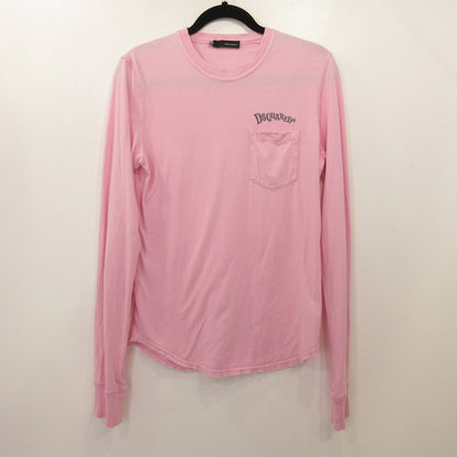 【中古】DSQUARED2 | ディースクエアード 長袖Ｔシャツ 71GC131 三崎商事 クラッシュ加工 ピンク サイズ：S