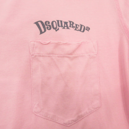 【中古】DSQUARED2 | ディースクエアード 長袖Ｔシャツ 71GC131 三崎商事 クラッシュ加工 ピンク サイズ：S
