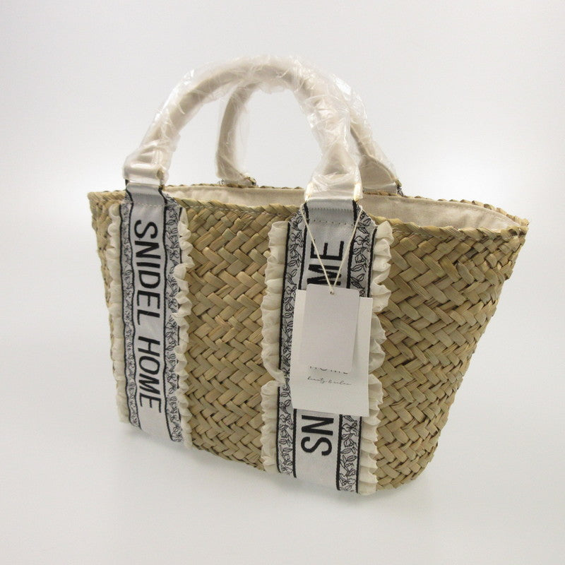 SNIDEL  /ロゴテープかごバッグ　ブラック スナイデルホーム ロゴテープかごバッグ リボン SNIDEL HOME