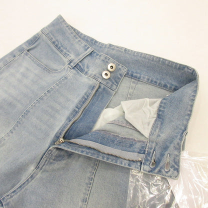 【中古】MAJESTIC LEGON | マジェスティックレゴン レースベルトセット裾リボンデニム デニムパンツ 1052052701 ライトブルー サイズ：L