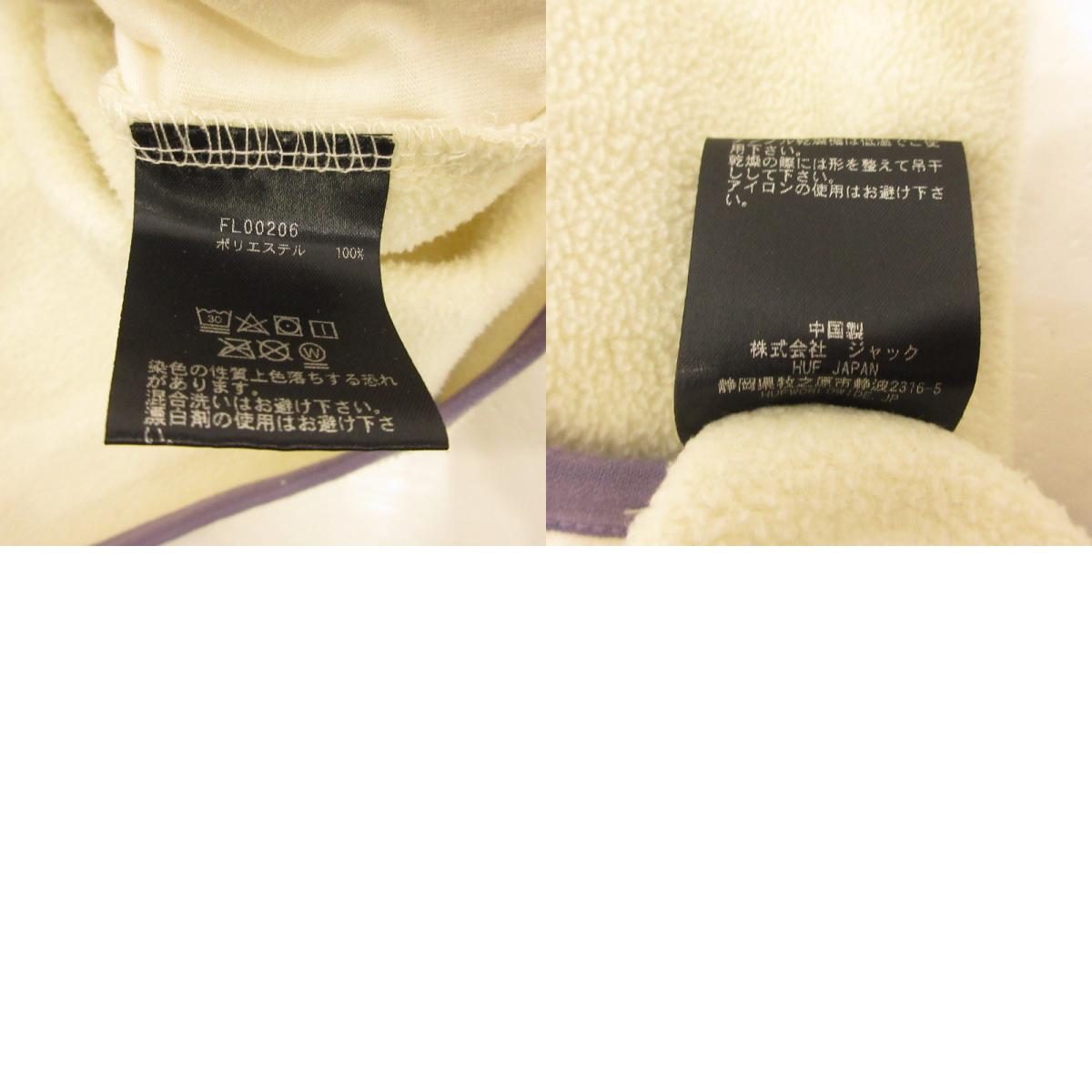 【中古】HUF | ハフ ELYSIAN QUARTER ZIP FLEECE その他トップス FL00206 アイボリー サイズ：L