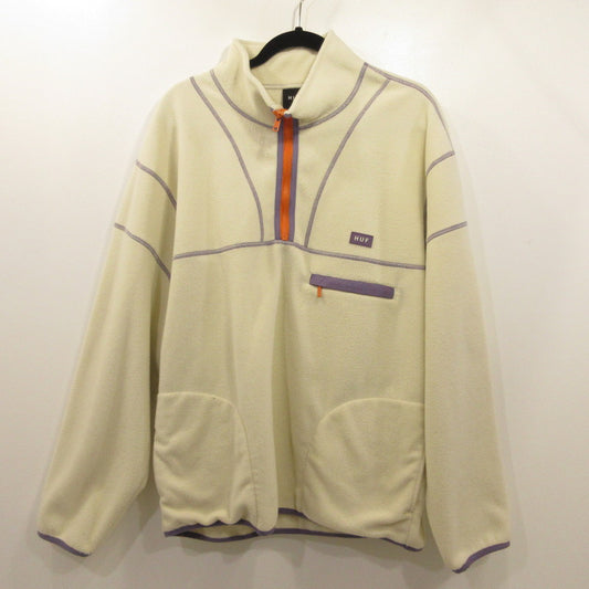 【中古】HUF | ハフ ELYSIAN QUARTER ZIP FLEECE その他トップス FL00206 アイボリー サイズ：L