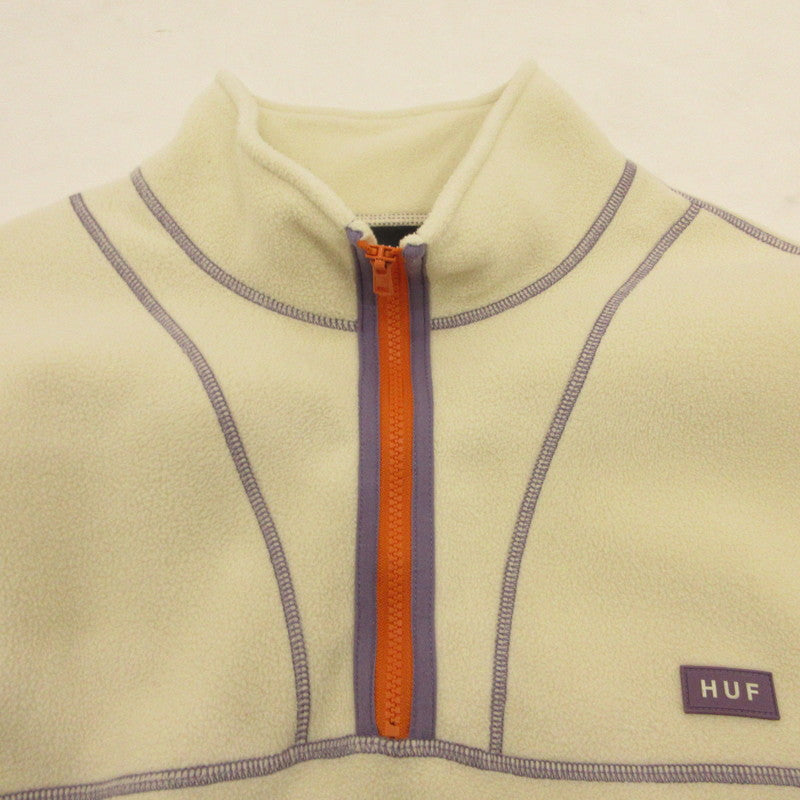 【中古】HUF | ハフ ELYSIAN QUARTER ZIP FLEECE その他トップス FL00206 アイボリー サイズ：L