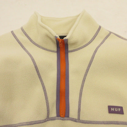 【中古】HUF | ハフ ELYSIAN QUARTER ZIP FLEECE その他トップス FL00206 アイボリー サイズ：L