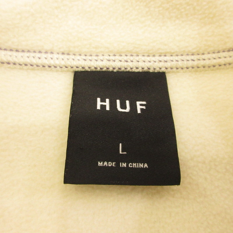【中古】HUF | ハフ ELYSIAN QUARTER ZIP FLEECE その他トップス FL00206 アイボリー サイズ：L
