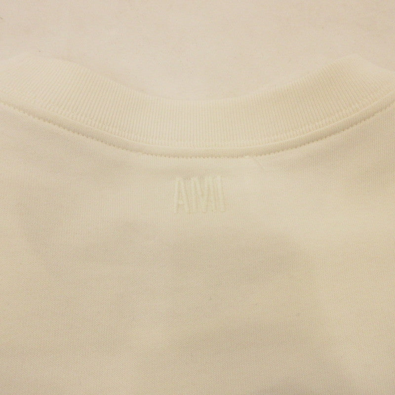【中古】AMI | アミ 半袖Ｔシャツ UTS004.726 国内正規品 ホワイト サイズ：L