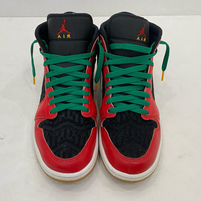 【中古】NIKE | ナイキ AIR JORDAN 1 MID 'HOLIDAY SPECIAL' スニーカー DQ8417-006 2022A/W 27.0cm レッド 27cm