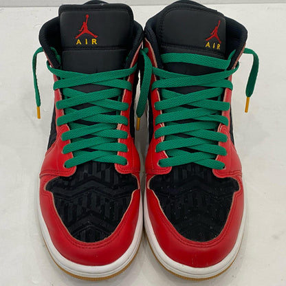 【中古】NIKE | ナイキ AIR JORDAN 1 MID 'HOLIDAY SPECIAL' スニーカー DQ8417-006 2022A/W 27.0cm レッド 27cm
