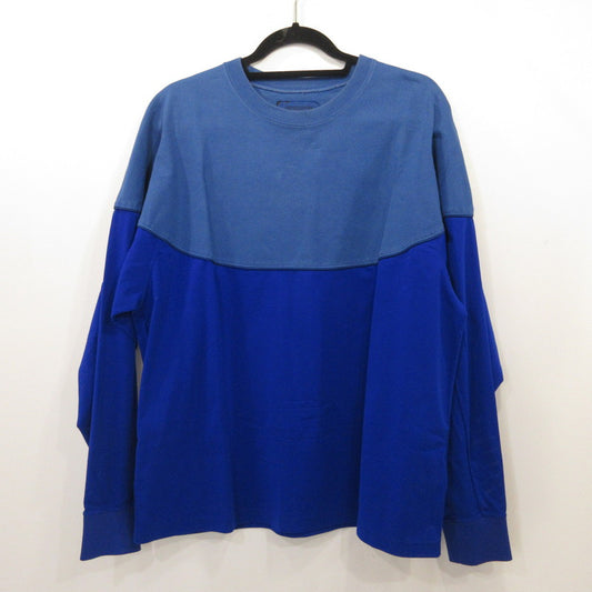 【中古】C.E | シーイー WHITE LINE LONG SLEEVE T 長袖Ｔシャツ CES15LT09 ブルー サイズ：L