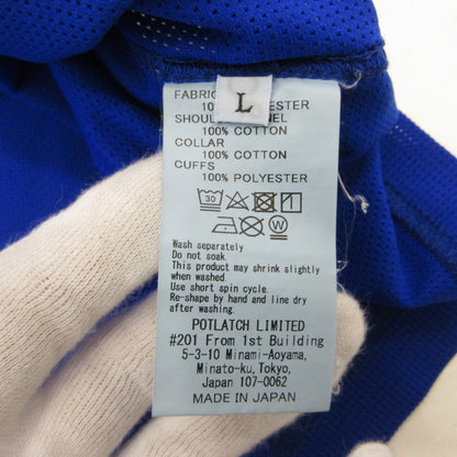 【中古】C.E | シーイー WHITE LINE LONG SLEEVE T 長袖Ｔシャツ CES15LT09 ブルー サイズ：L