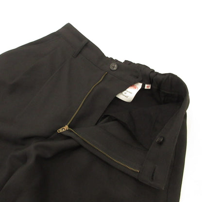 【中古】Danton | ダントン MELANGE TWILL 2TUCK WIDE PANTS パンツ DT-E0253 MET ブラック サイズ：40