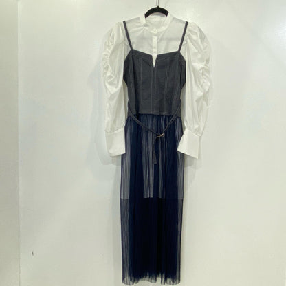 Lily Brown | リリーブラウン コルセットチュールコンビワンピース ワンピース LWFO241213 2024S/S ホワイト サイズ：1【姫路東店】