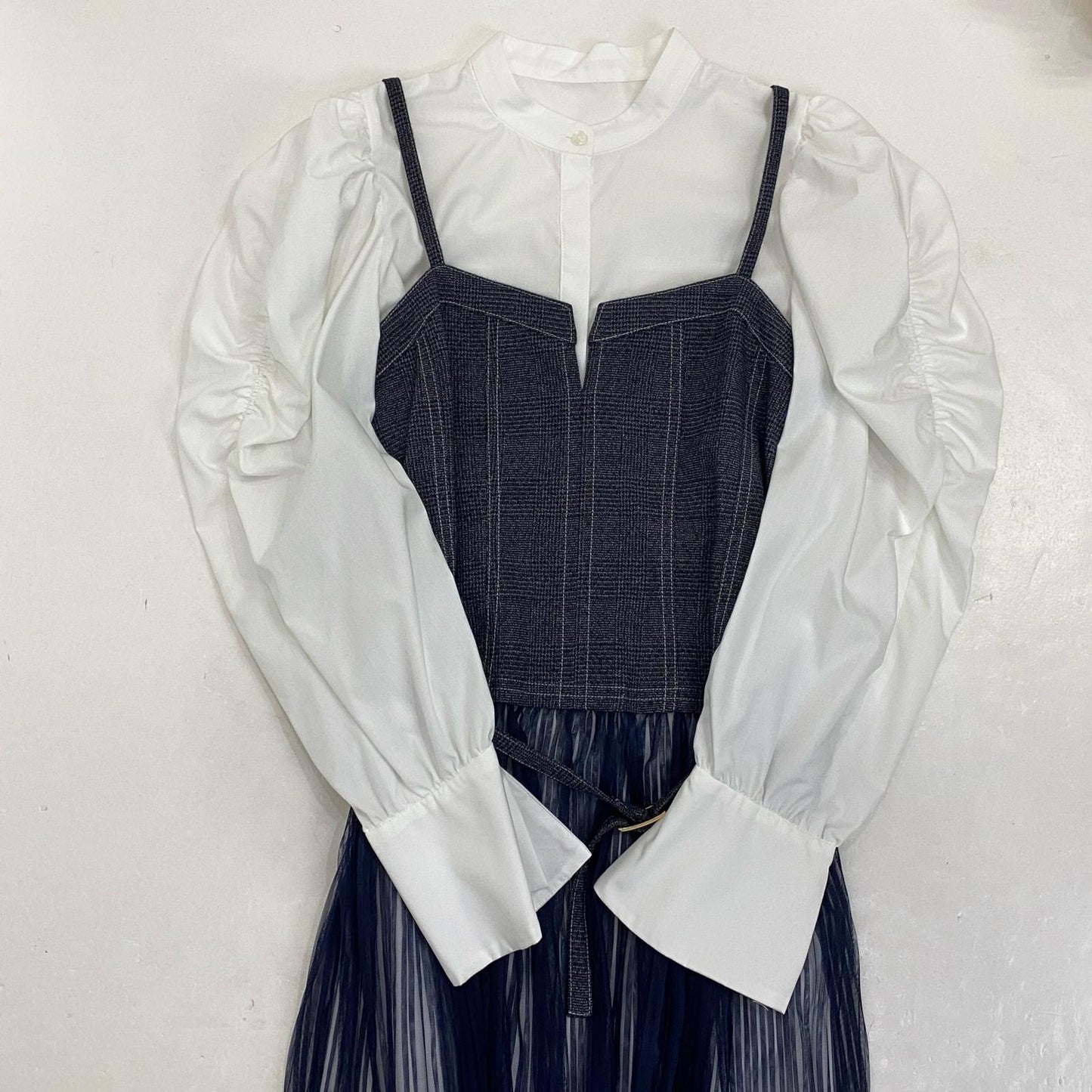 Lily Brown | リリーブラウン コルセットチュールコンビワンピース ワンピース LWFO241213 2024S/S ホワイト サイズ：1【姫路東店】