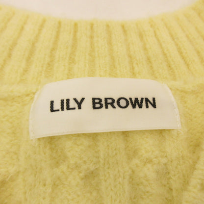 【中古】Lily Brown | リリーブラウン ケーブルニットミニワンピ ワンピース LWNO245071 ｻｲｽﾞ:F イエロー