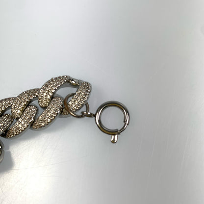 【中古】 Diamond Set Chain Bracelet ブレスレット シルバー